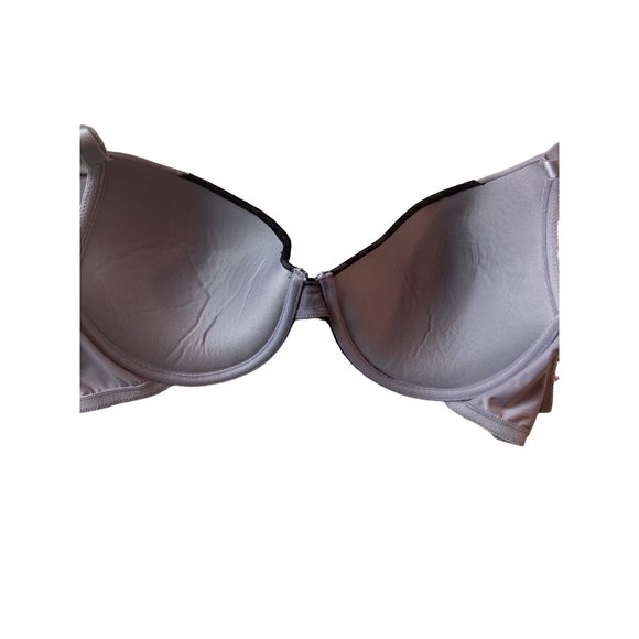 Smart & Sexy Lace Covered Cups Bra * Size 38D * Gray w/Black Jeweled Lace *Blend - Picture 5 of 6